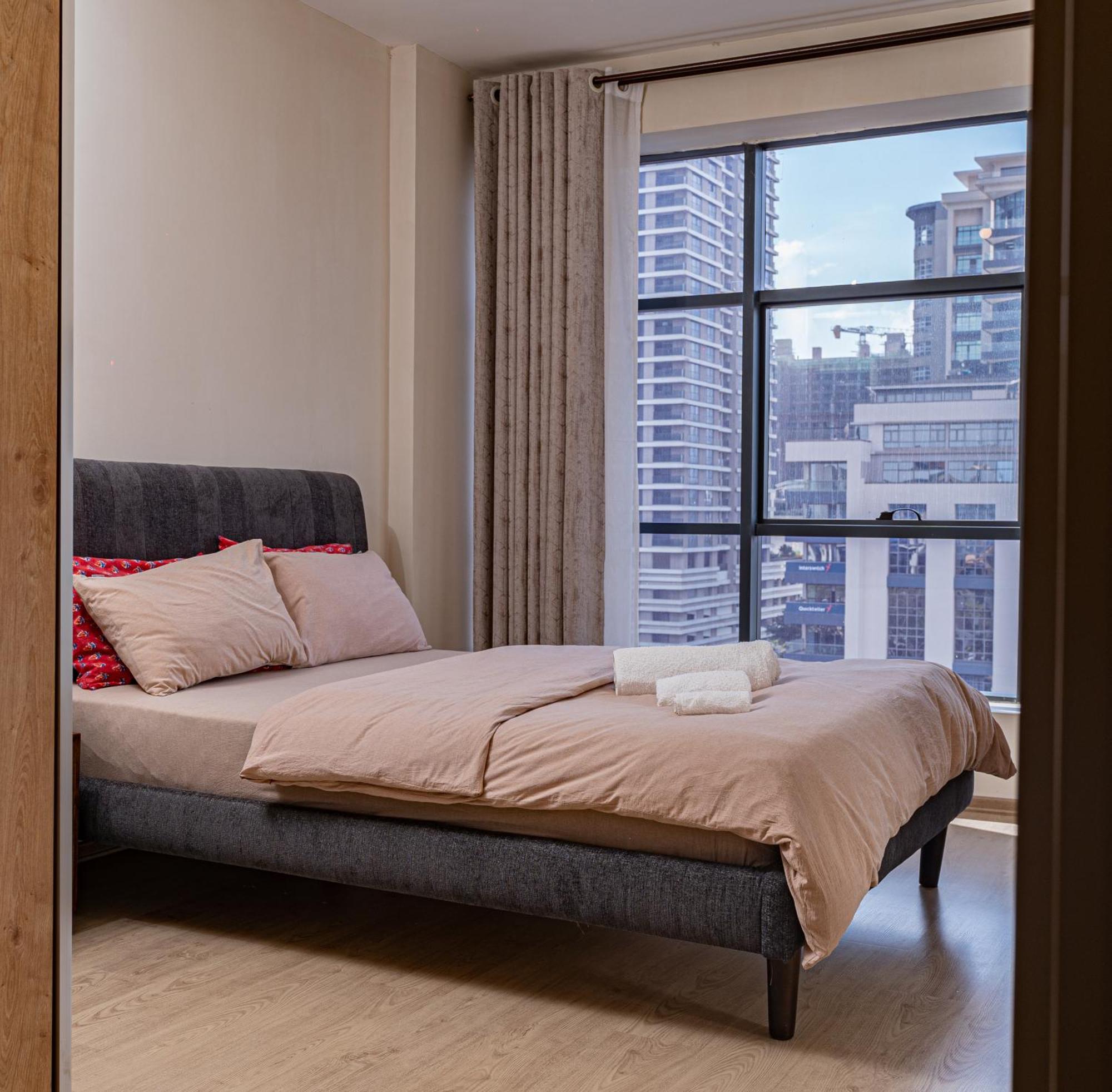ניירובי Elite One Bedroom Apartment,Swimming Pool, Gym, Workspace ,Wonderiss Homes Close Proximity To Gtc, Jw Mariott And Kempinski מראה חיצוני תמונה